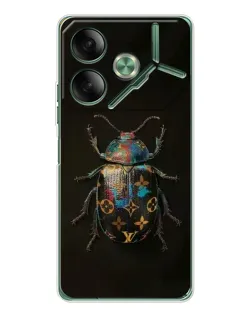 Чехол для TECNO Pova 7 5G с картинкой «LV — мраморный принт»