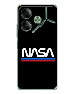 Чехол для TECNO Pova 7 5G с картинкой «NASA — классика Red Blue» Чехол для TECNO Pova 7 5G с картинкой «NASA — классика Red Blue»
