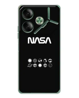 Чехол для TECNO Pova 7 5G с картинкой «NASA — технический принт» Чехол для TECNO Pova 7 5G с картинкой «NASA — технический принт»