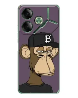 Чехол для TECNO Pova 7 5G с картинкой «Bored Ape в кепке» Чехол для TECNO Pova 7 5G с картинкой «Bored Ape в кепке»