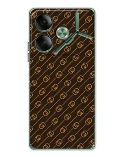 Чехол для TECNO Pova 7 5G с картинкой «Gucci — золотые диагонали» Чехол для TECNO Pova 7 5G с картинкой «Gucci — золотые диагонали»