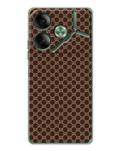 Чехол для TECNO Pova 7 5G с картинкой «Gucci — шоколадная сетка» Чехол для TECNO Pova 7 5G с картинкой «Gucci — шоколадная сетка»