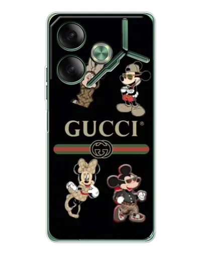 Чехол для TECNO Pova 7 5G с картинкой «Gucci — герои Disney и монограмма» Чехол для TECNO Pova 7 5G с картинкой «Gucci — герои Disney и монограмма»