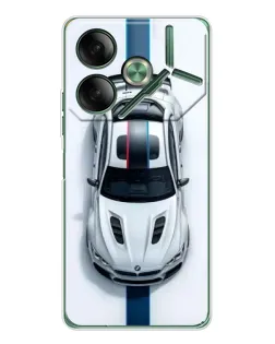 Чехол для TECNO Pova 7 5G с картинкой «Вид сверху — BMW M»