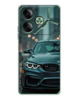 Чехол для TECNO Pova 7 5G с картинкой «BMW в огнях города» Чехол для TECNO Pova 7 5G с картинкой «BMW в огнях города»