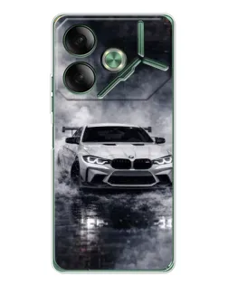 Чехол для TECNO Pova 7 5G с картинкой «BMW сквозь туман» Чехол для TECNO Pova 7 5G с картинкой «BMW сквозь туман»