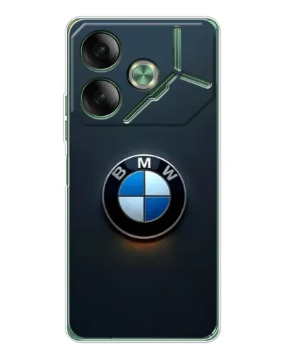 Чехол для TECNO Pova 7 5G с картинкой «Логотип BMW — минимализм»