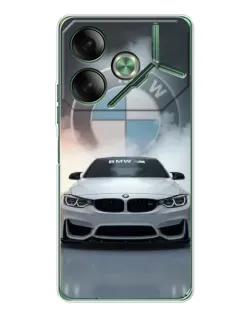 Чехол для TECNO Pova 7 5G с картинкой «BMW в белом дыму» Чехол для TECNO Pova 7 5G с картинкой «BMW в белом дыму»