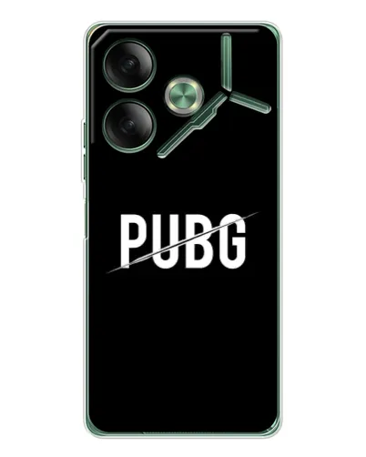 Чехол для TECNO Pova 7 5G с картинкой «PUBG — белый логотип» Чехол для TECNO Pova 7 5G с картинкой «PUBG — белый логотип»