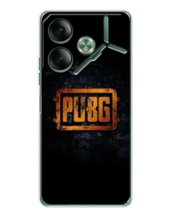 Чехол для TECNO Pova 7 5G с картинкой «PUBG — золотой логотип»