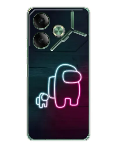 Чехол для TECNO Pova 7 5G с картинкой «Among Us неон-арт» Чехол для TECNO Pova 7 5G с картинкой «Among Us неон-арт»