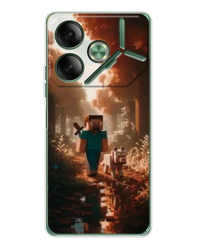 Чохол для TECNO Pova 7 5G з картинкою «Стів у лісі» Чохол для TECNO Pova 7 5G з картинкою «Стів у лісі»