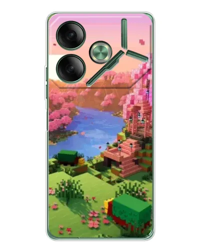 Чохол для TECNO Pova 7 5G з картинкою «Рожеве дерево Minecraft» Чохол для TECNO Pova 7 5G з картинкою «Рожеве дерево Minecraft»