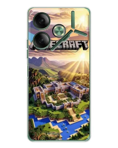 Чохол для TECNO Pova 7 5G з картинкою «Minecraft панорама» Чохол для TECNO Pova 7 5G з картинкою «Minecraft панорама»