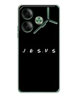Чехол для TECNO Pova 7 5G с картинкой «Точки веры J.E.S.U.S.»