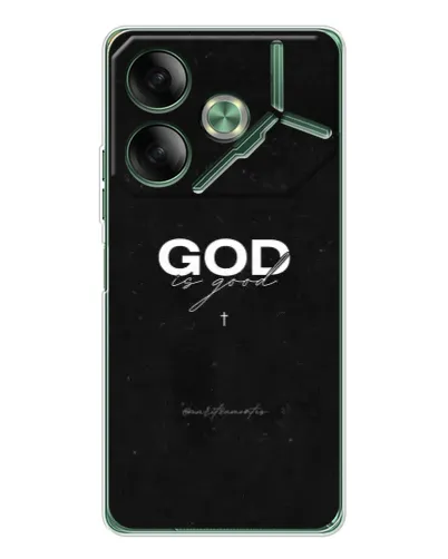 Чехол для TECNO Pova 7 5G с картинкой «GOD — Бог над всем» Чехол для TECNO Pova 7 5G с картинкой «GOD — Бог над всем»