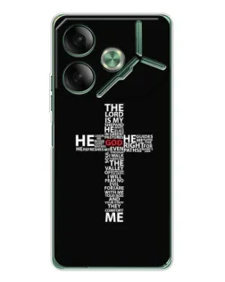 Чехол для TECNO Pova 7 5G с картинкой «Текстовый крест»