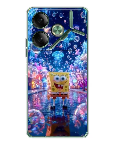 Чехол для TECNO Pova 7 5G с картинкой «Неоновый океан»