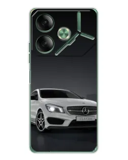 Чехол для TECNO Pova 7 5G с картинкой «Mercedes AMG GT Silver»