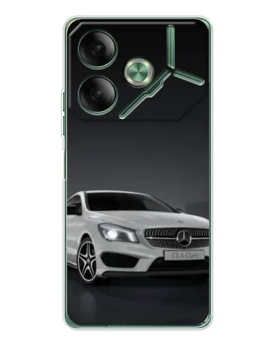 Чехол для TECNO Pova 7 5G с картинкой «Mercedes AMG GT Silver»