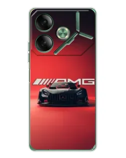Чехол для TECNO Pova 7 5G с картинкой «Mercedes AMG — красная линия»