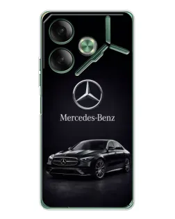 Чехол для TECNO Pova 7 5G с картинкой «Mercedes — решетка радиатора»