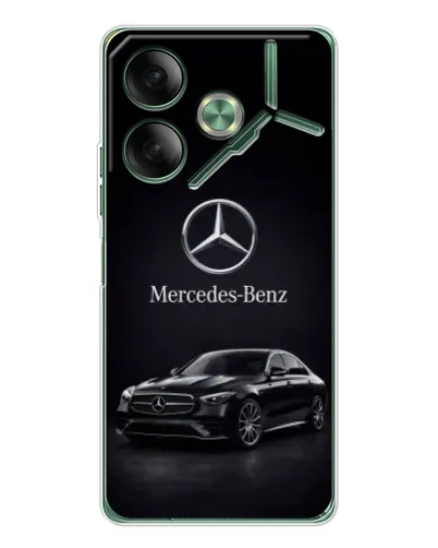 Чехол для TECNO Pova 7 5G с картинкой «Mercedes — решетка радиатора»
