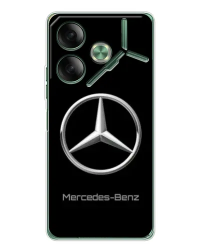 Чехол для TECNO Pova 7 5G с картинкой «Mercedes Silver Logo»