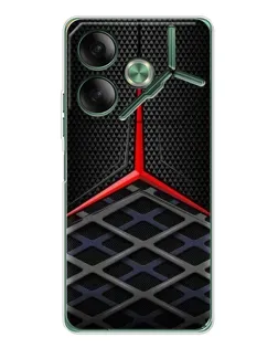Чехол для TECNO Pova 7 5G с картинкой «Mercedes Carbon Grid»