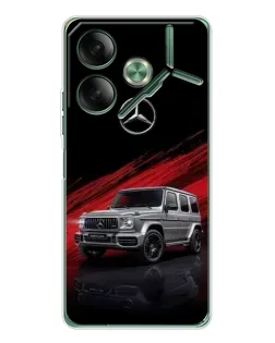 Чехол для TECNO Pova 7 5G с картинкой «Mercedes G-Class красный»