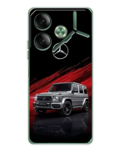 Чехол для TECNO Pova 7 5G с картинкой «Mercedes G-Class красный»