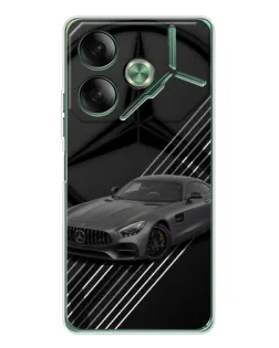 Чехол для TECNO Pova 7 5G с картинкой «Mercedes AMG — графика»