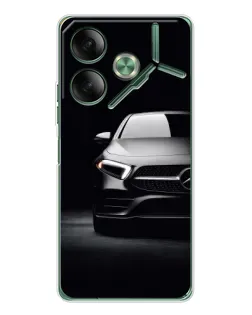 Чехол для TECNO Pova 7 5G с картинкой «Свет фар Mercedes»