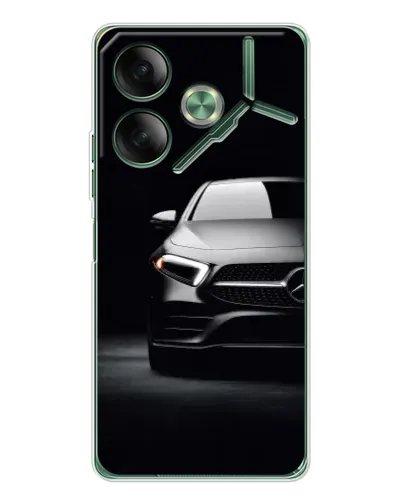 Чехол для TECNO Pova 7 5G с картинкой «Свет фар Mercedes»