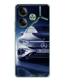 Чехол для TECNO Pova 7 5G с картинкой «Mercedes EQ — будущее»