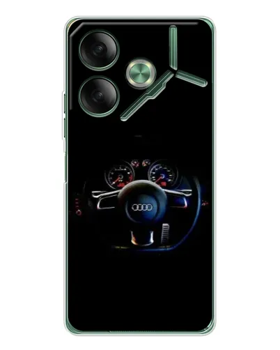 Чехол для TECNO Pova 7 5G с картинкой «Салон Audi — руль» Чехол для TECNO Pova 7 5G с картинкой «Салон Audi — руль»
