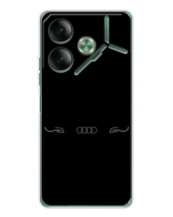 Чехол для TECNO Pova 7 5G с картинкой «Audi — световой подпись»