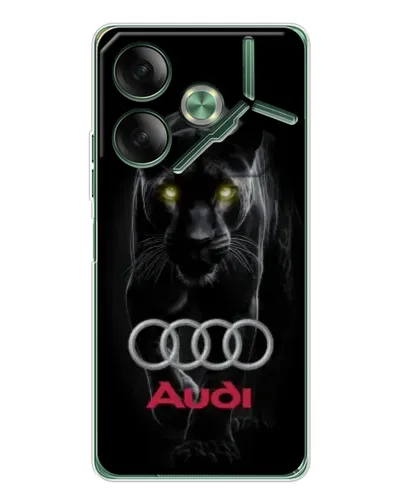 Чехол для TECNO Pova 7 5G с картинкой «Пантера и Audi» Чехол для TECNO Pova 7 5G с картинкой «Пантера и Audi»