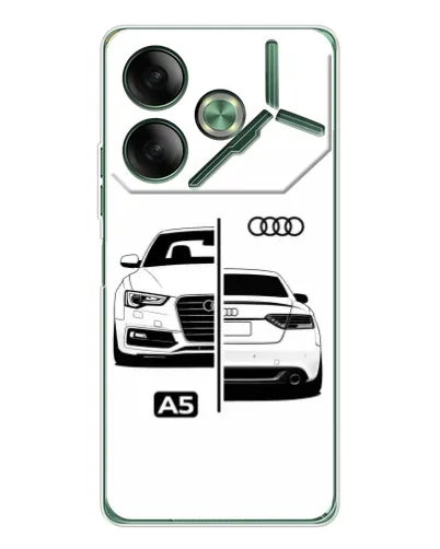 Чехол для TECNO Pova 7 5G с картинкой «Audi — контрастный дизайн» Чехол для TECNO Pova 7 5G с картинкой «Audi — контрастный дизайн»
