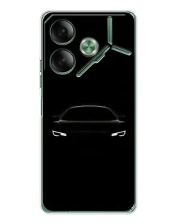 Чехол для TECNO Pova 7 5G с картинкой «Взгляд Audi в темноте»