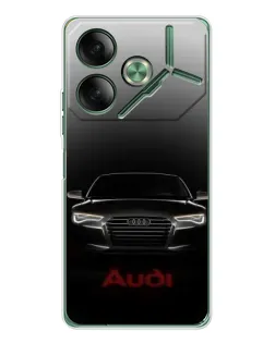Чехол для TECNO Pova 7 5G с картинкой «Audi — градиентный контур»