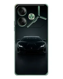 Чехол для TECNO Pova 7 5G с картинкой «Черный Lamborghini Aventador» Чехол для TECNO Pova 7 5G с картинкой «Черный Lamborghini Aventador»