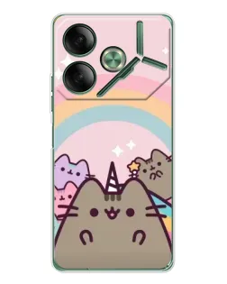 Чехол для TECNO Pova 7 5G с картинкой «Единорог Pusheen»