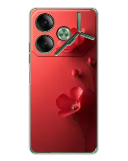 Чехол для TECNO Pova 7 5G с картинкой «Маковые соцветия»