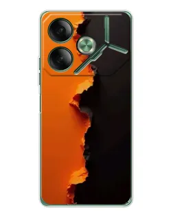 Чохол для TECNO Pova 7 5G з картинкою «Помаранчевий розлом»