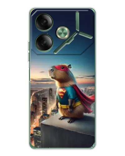 Чехол для TECNO Pova 7 5G с картинкой «Капи-мен супергерой» Чехол для TECNO Pova 7 5G с картинкой «Капи-мен супергерой»