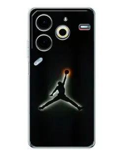 Чехол для TECNO Pova 7 Pro с картинкой «Jordan Gradient Logo»