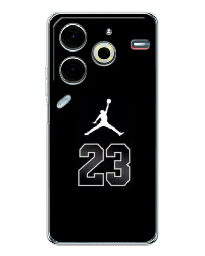 Чехол для TECNO Pova 7 Pro с картинкой «Jordan Flight 23» Чехол для TECNO Pova 7 Pro с картинкой «Jordan Flight 23»