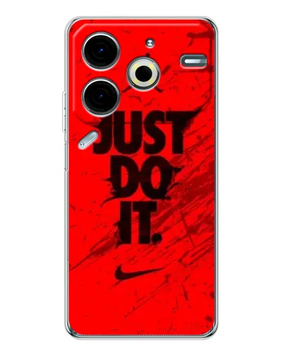 Чехол для TECNO Pova 7 Pro с картинкой «Nike Just Do It» Чехол для TECNO Pova 7 Pro с картинкой «Nike Just Do It»