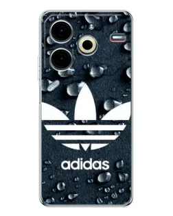Чохол для TECNO Pova 7 Pro з картинкою «Adidas Trefoil Blue»